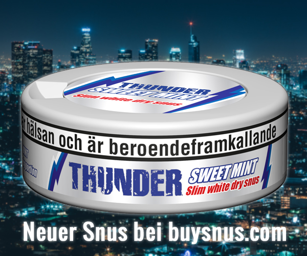 Neuer Snus von V2 Tobacco - Thunder Sweet Mint Slim White Dry!